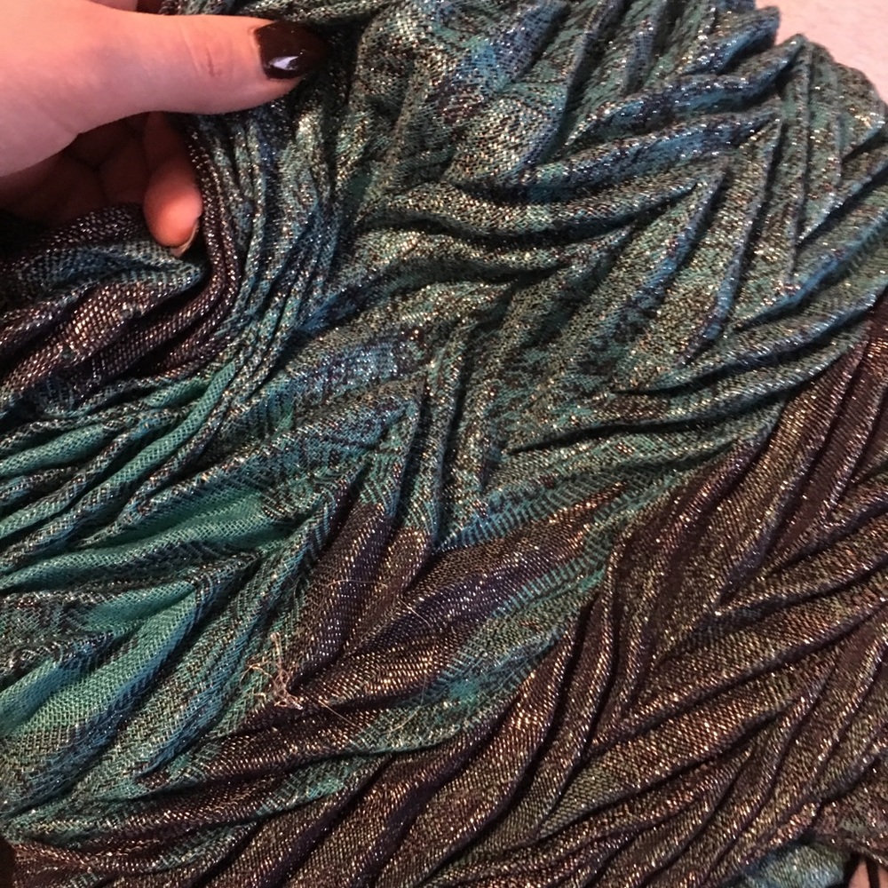 Pretty metallic infinity scarf